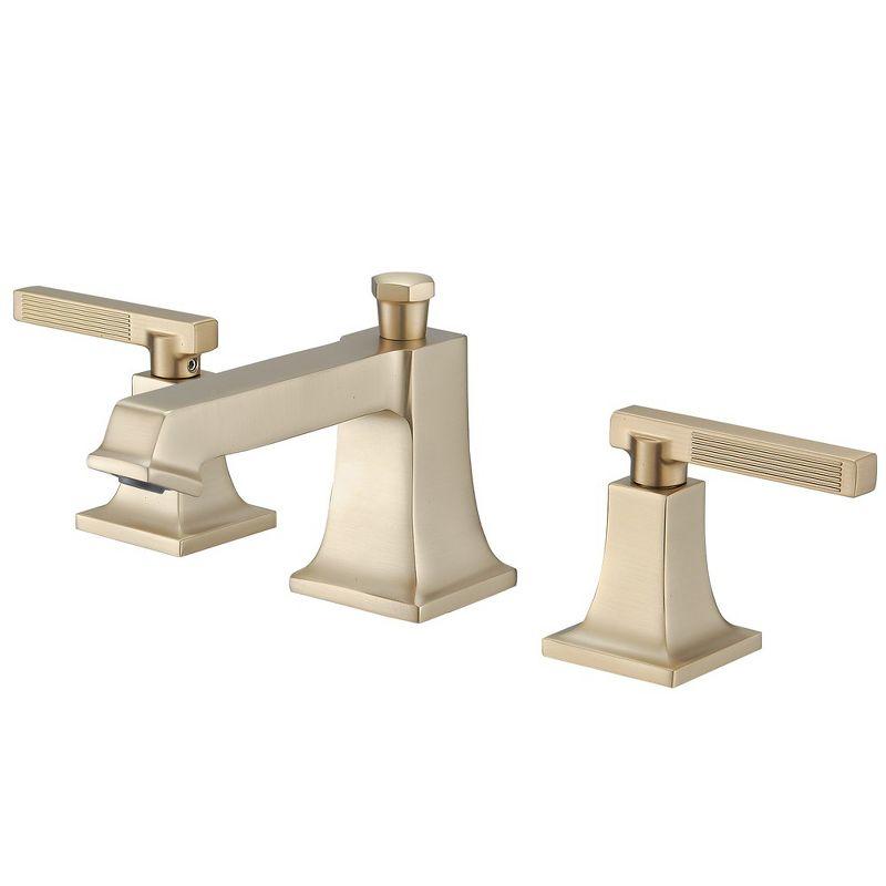 Widespread 2-handle Bathroom Faucet with Drain Assembly