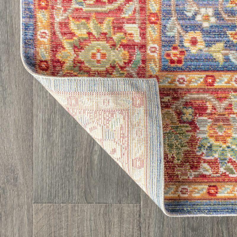 5'x8' Irving Persian Area Rug, Plum/Terracotta - JONATHAN Y