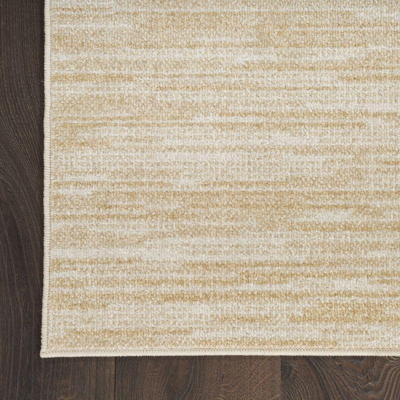 Nourison Essentials Easy Care Indoor Outdoor Area Rug - Ivory Gold 4' x 6'