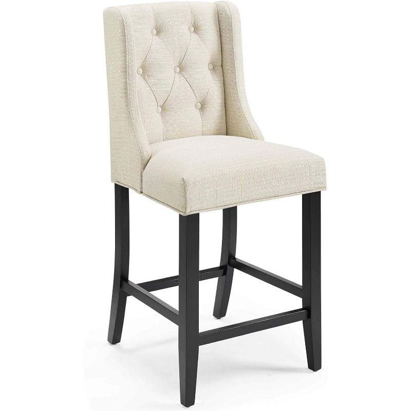 Modway Baronet Tufted Button Upholstered Fabric Stool