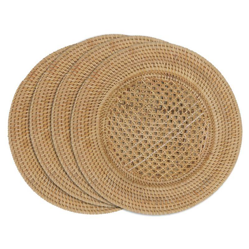 Saro Sousplat Collection Jute Charger (Set of 4)
