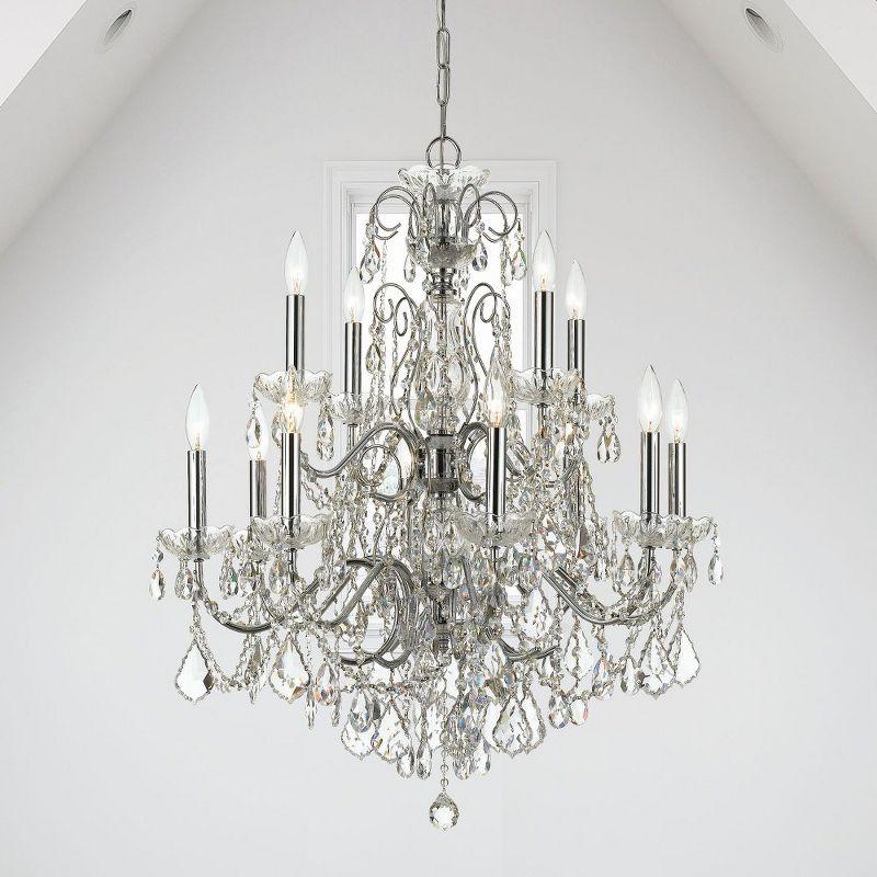 Crystorama Lighting Imperial 12 - Light Chandelier in  Polished Chrome