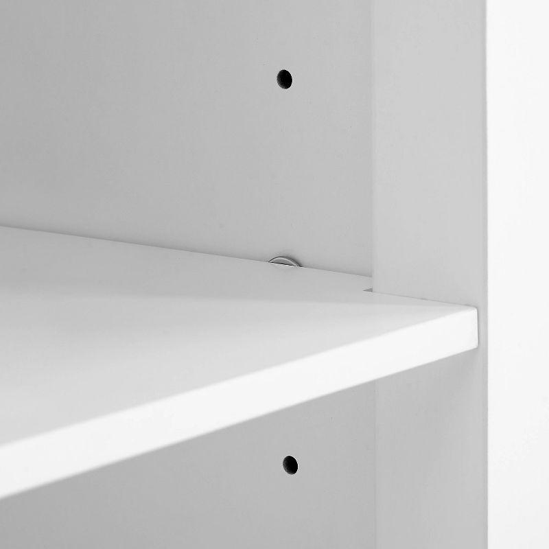 Silvia Stainless Steel Top Kitchen Island White/Stainless Steel - Crosley
