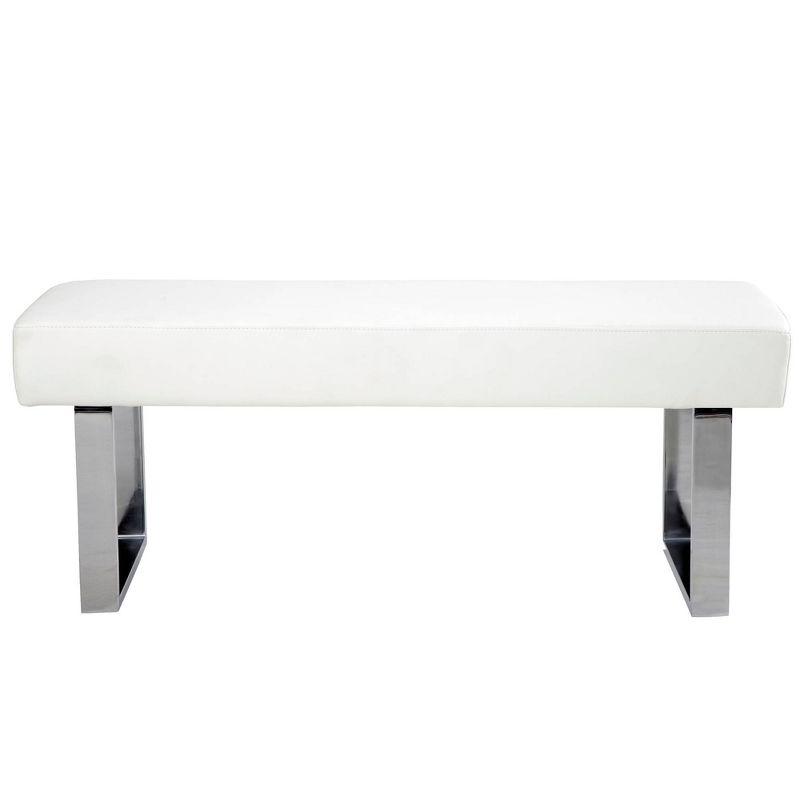 Amanda Faux Leather Bench - Armen Living