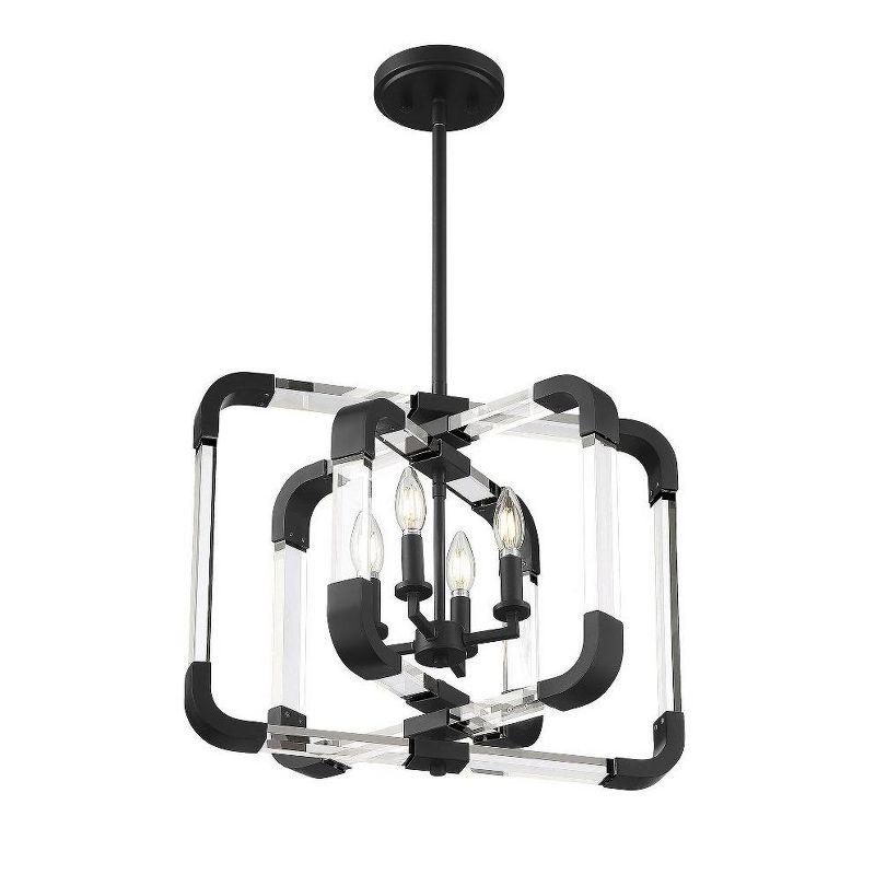 Savoy House Rotterdam 4 - Light Semi-Flush Mount in  Warm Brass