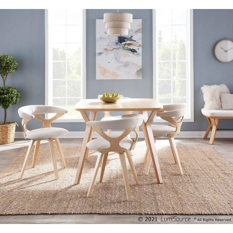 38" Folia Square Dining Table Wood Natural - LumiSource