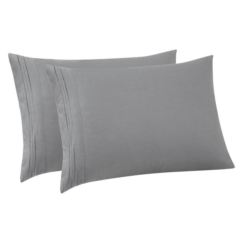 Luxury Embroidered Ultra Soft Microfiber Pillowcases (2-Pack) by Sweet Home Collection®