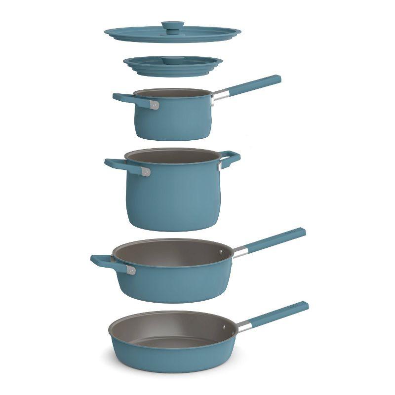 bella 9pc StoreMore Ceramic Nonstick Cookware Set