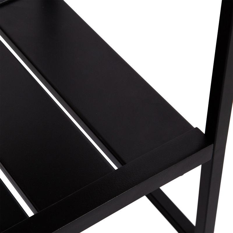 Kate and Laurel Malone Rectangle Wood Console Table, 36x13x31, Natural and Black