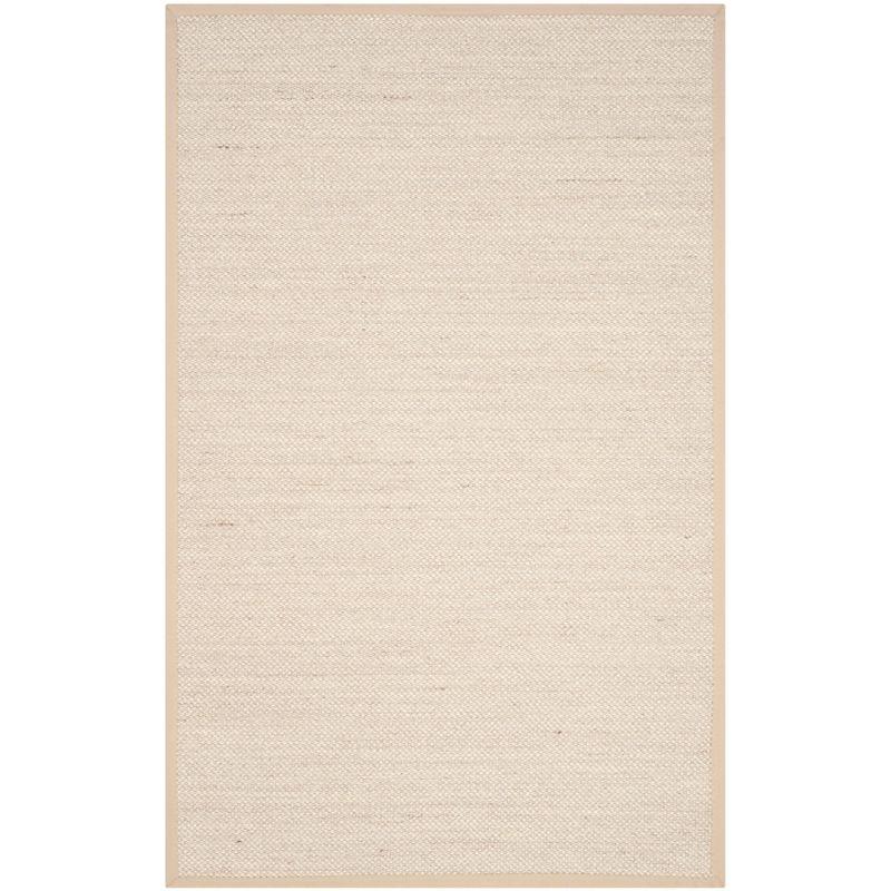 Natural Fiber NF143 Power Loomed Indoor Area Rug - Marble/Linen - 5'x8' - Safavieh