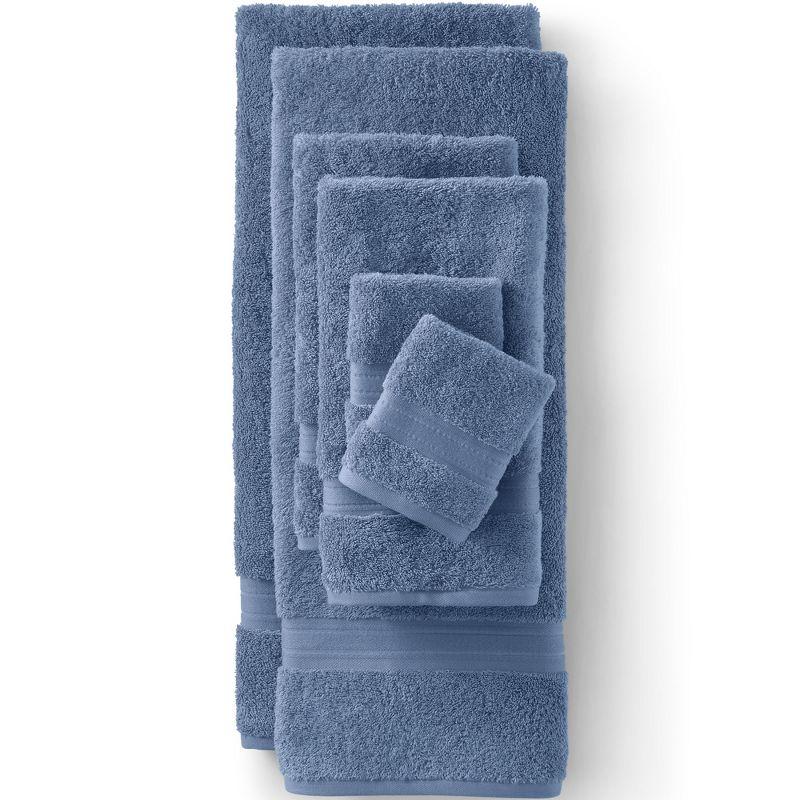 Lands' End Premium Supima Cotton Bath Towel - Bath Towel - Copenhagen Blue