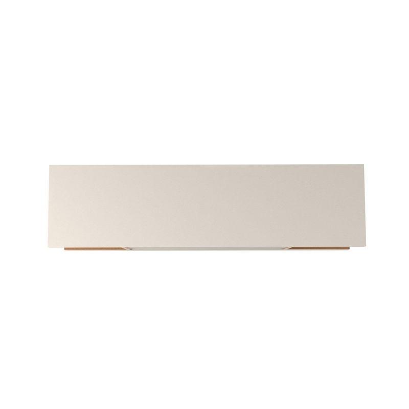 Manhattan Comfort Utopia Splayed Wooden Legs and 4 Shelves TV Stand for TVs up to 50" Maple Cream/Off-White - Manhattan Comfort