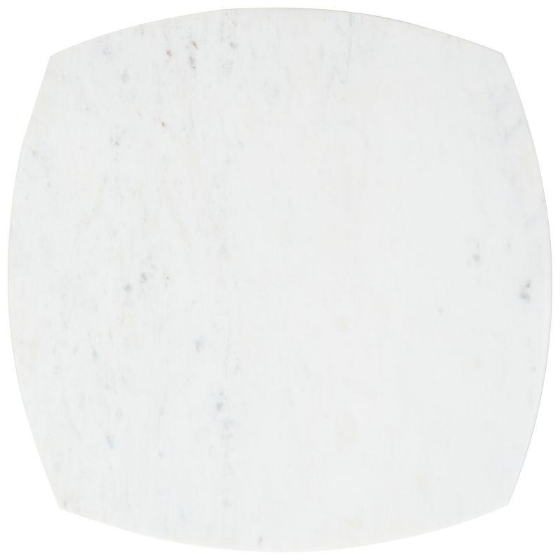 Lara Marble Side Table - ACC9000B - White Washed/White - Safavieh