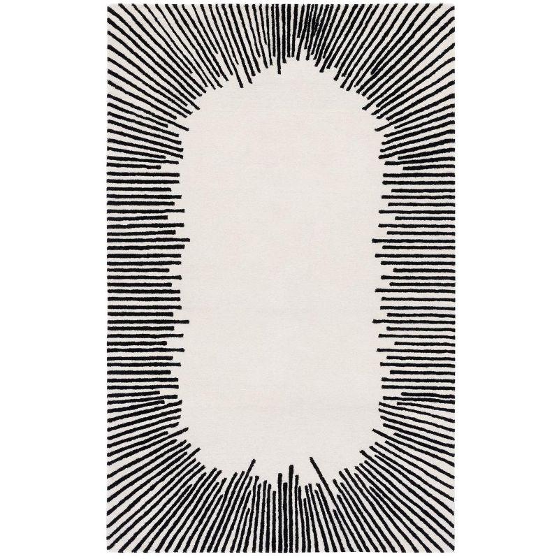 Fifth Avenue FTV129 Hand Tufted Indoor Area Rug - Ivory/Black - 8'x10' - Safavieh