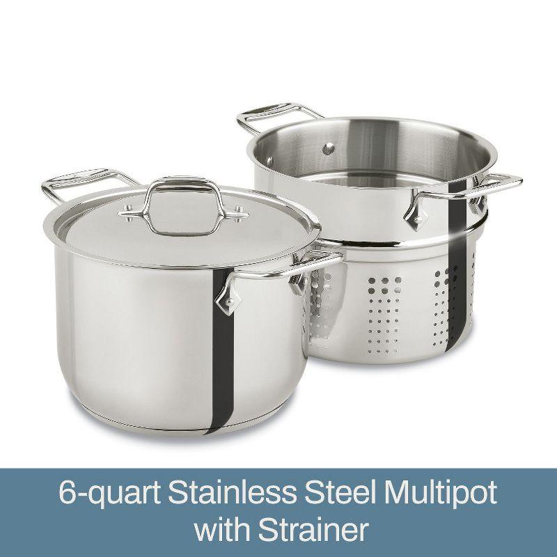 All-Clad ® Stainless Steel 6-Qt. Pasta Pot with Lid