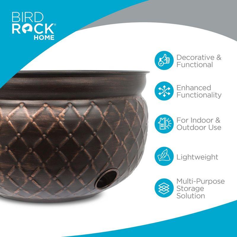 BirdRock Home Metal Container Hose Pot