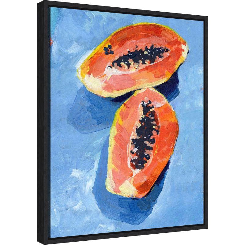 Amanti Art Bold Papaya II by Jennifer Paxton Parker Canvas Wall Art Print Framed 16 x 20-in.