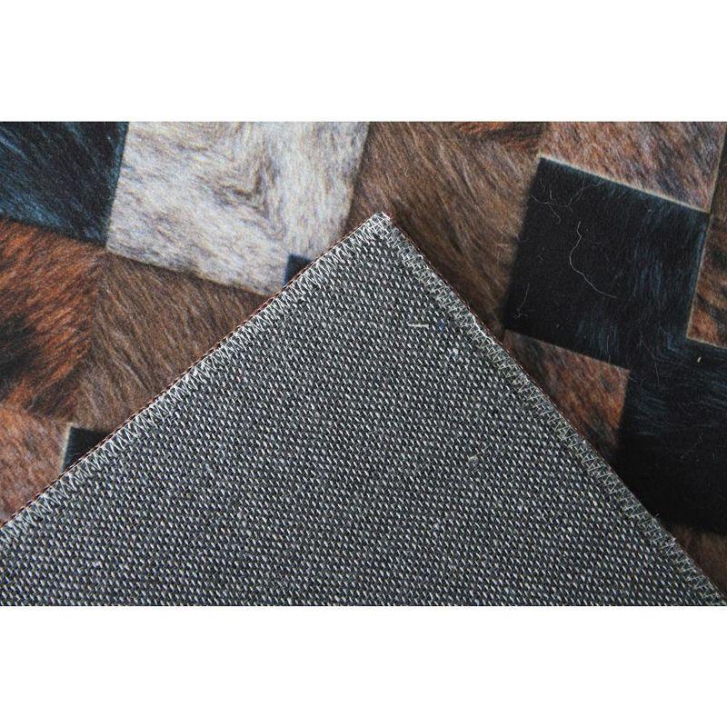 Walk On Me Heirloom Frescoes Black Area Rug