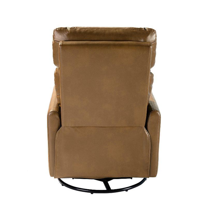 Artful Living Design Víctor Swivel Recliner-Camel