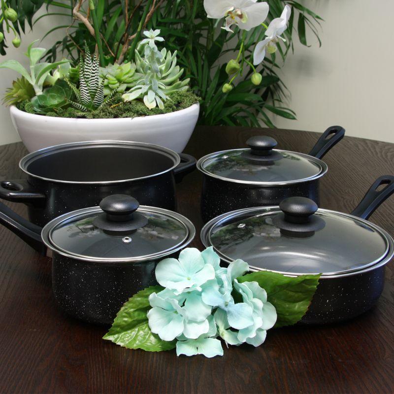 Gibson Casselman 7 Piece Carbon Steel Non Stick Cookware Set