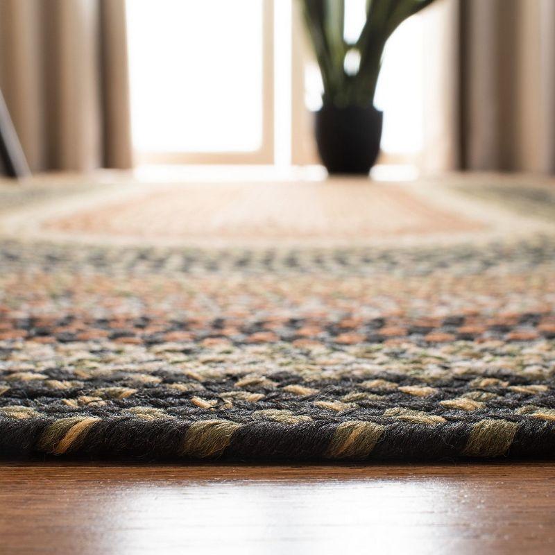 Braided BRD308 Hand Woven Area Rug - Multi - 4'x6' Oval - Safavieh.