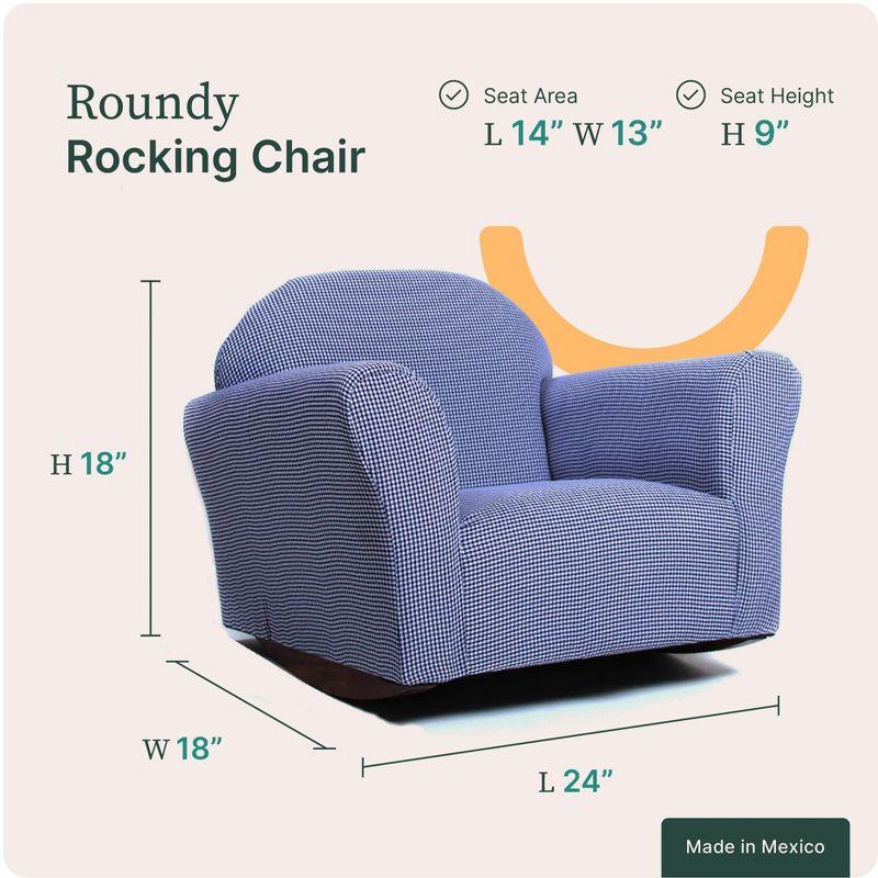 Keet Keet Roundy Rocking Chair Ghingham Brown