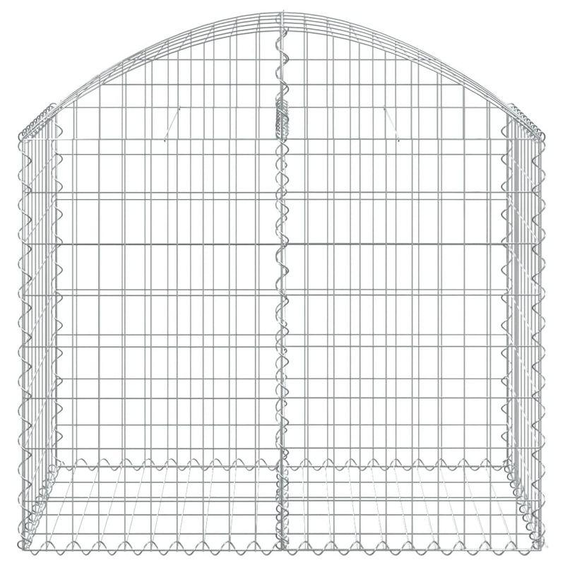 vidaXL Gabion Raised Bed Galvanized Iron 78.7"x39.4"x39.4"