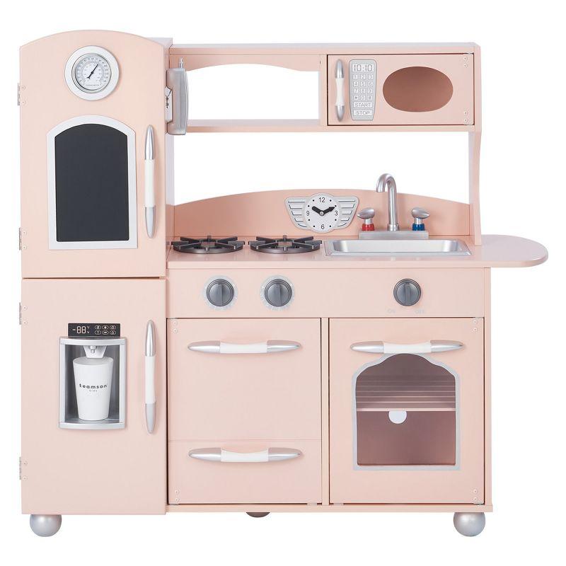 Teamson Kids Retro Wooden Play Kitchen Set