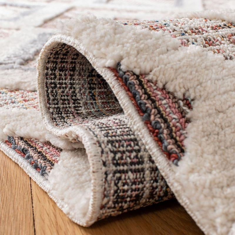 Marrakesh MRK523 Power Loomed Area Rug - Grey/Multi - 6'7"x6'7" - Safavieh.