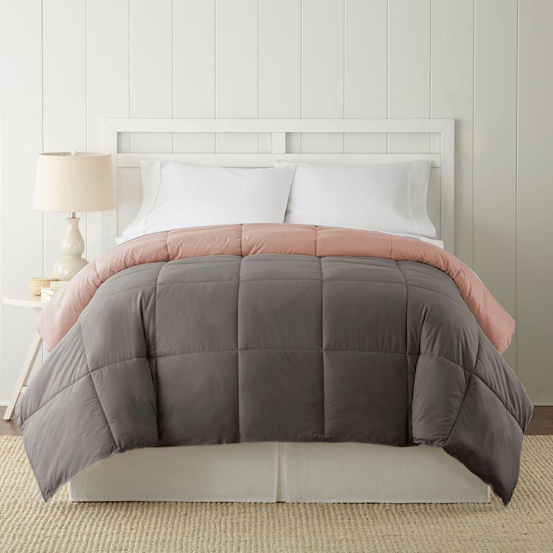 Modern Threads Modern Threads Sanctuary by PCT Down Alternative Microfiber Quilted Reversible Comforter & Duvet Insert - Soft, Comfortable Alternative to Goose Down - Bedding for All Seasons