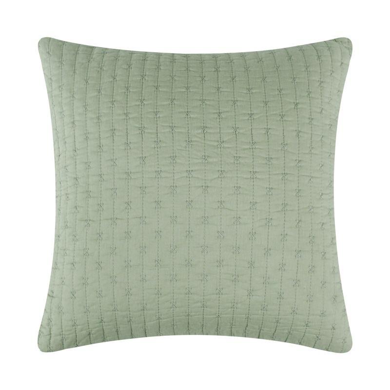 Cross Stitch Desert Sage Square Pillow 18x18 - Levtex Home