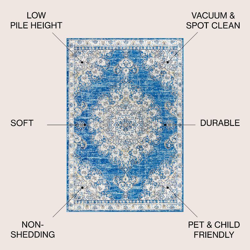 Bohemian FLAIR Boho Vintage Medallion Area Rug - JONATHAN Y