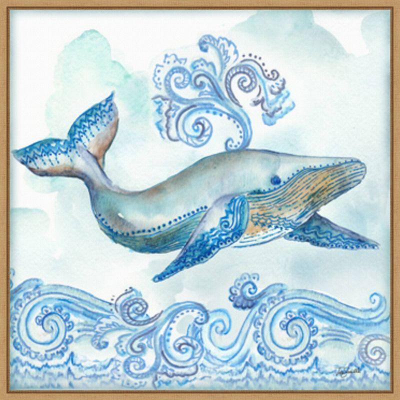 Amanti Art Boho Shells II Whale by Tre Sorelle Studios Framed Wall Art Print