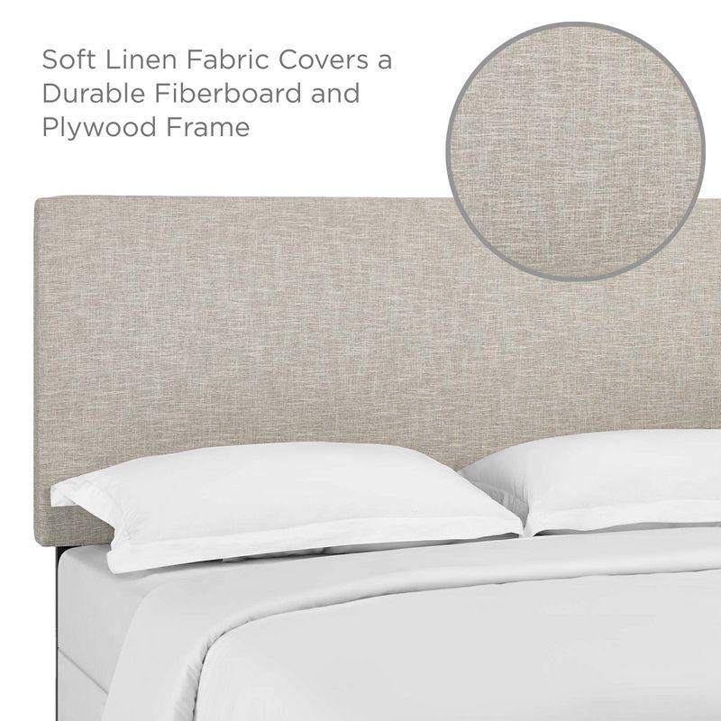 Modway Carson Carrington Stryn Upholstered Linen Fabric Headboard