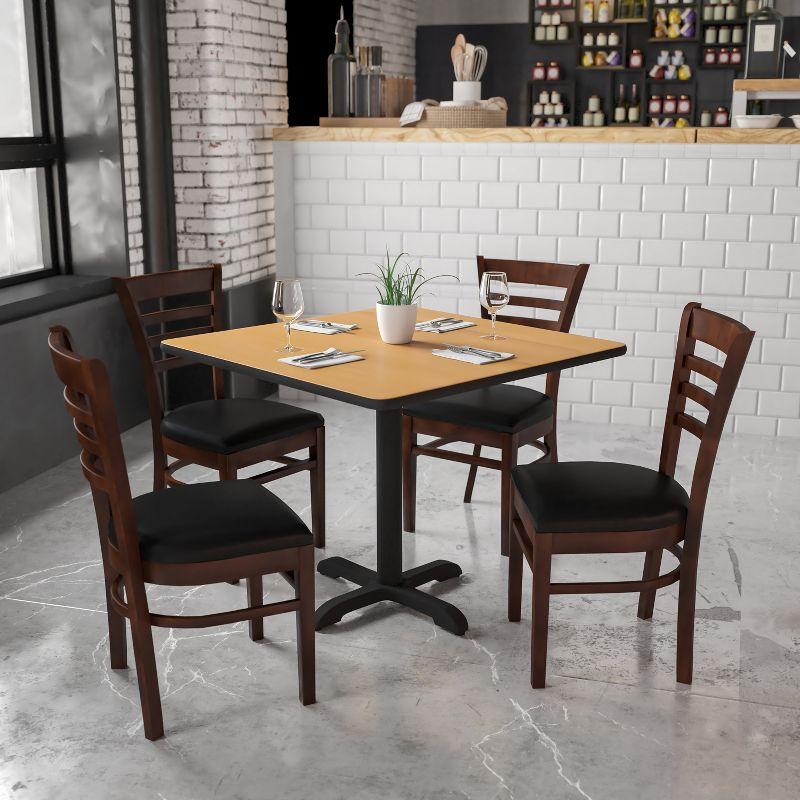 Red Barrel Studio® Ladder Back Wooden Restaurant Chair
