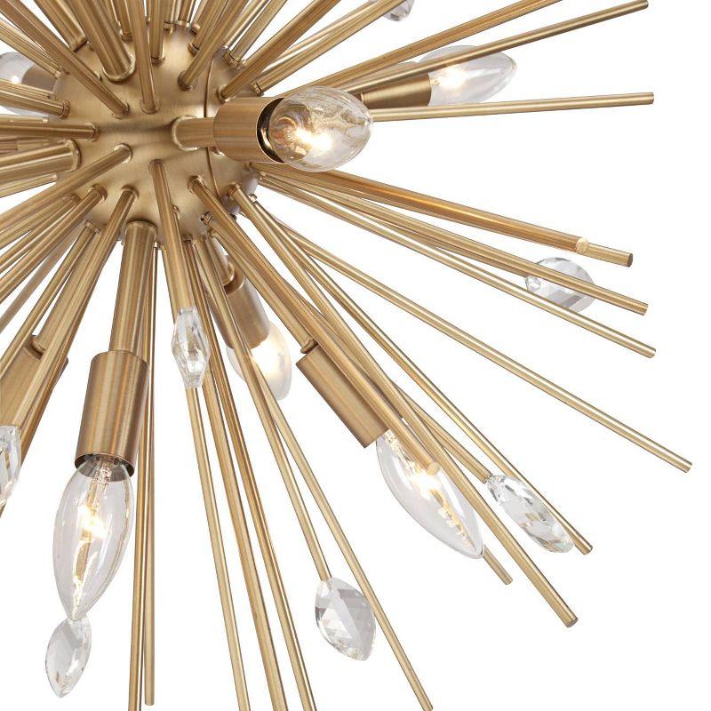 Possini Euro Design Janae Plated Gold Chandelier 29 1/2" Wide Modern Sputnik 12-Light Fixture for Dining Room House Foyer Kitchen Island Entryway