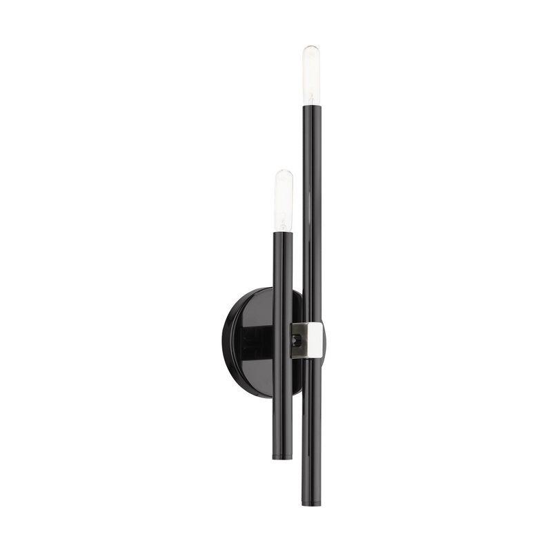 Livex Lighting Denmark 2 - Light Wall Light in  Black Chrome
