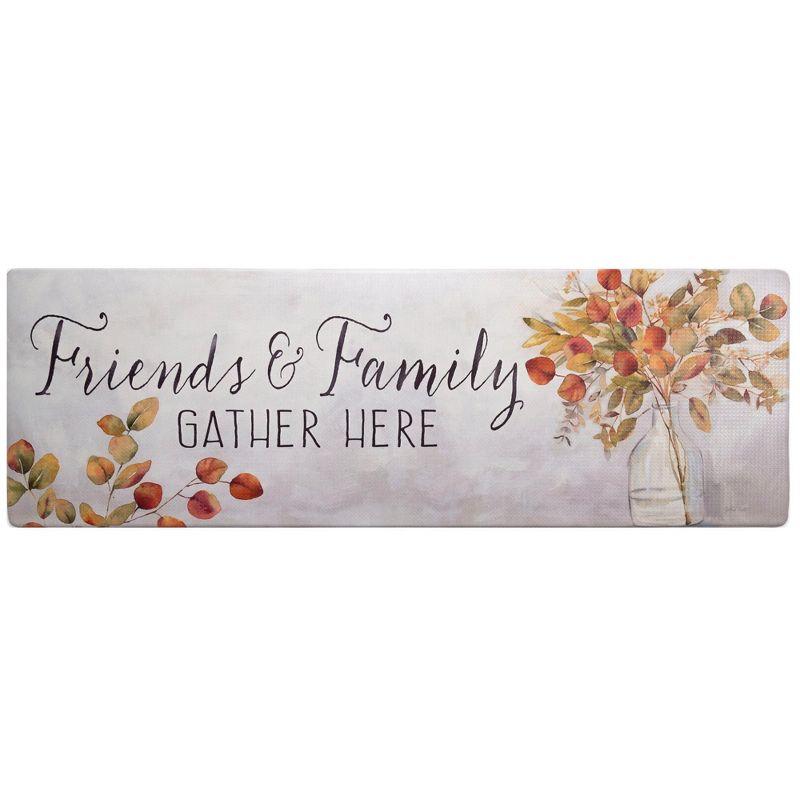 SoHome Cozy Living Friends and Family Gather Eucalyptus Floral Anti-Fatigue Mat