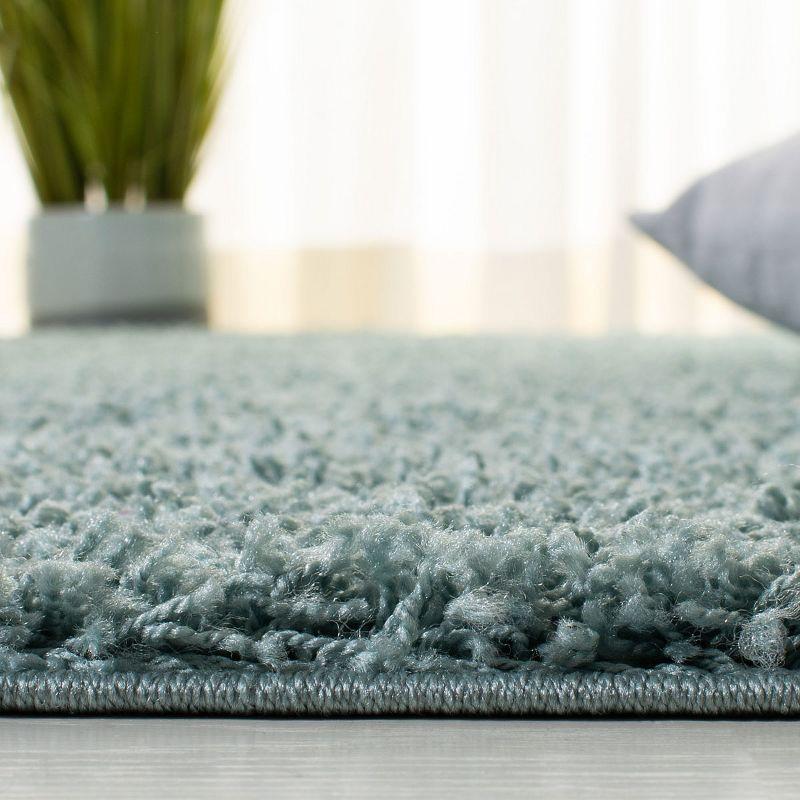 Athens Shag SGA119 Power Loomed Indoor Area Rug - Seafoam - 6'7"x6'7" - Safavieh