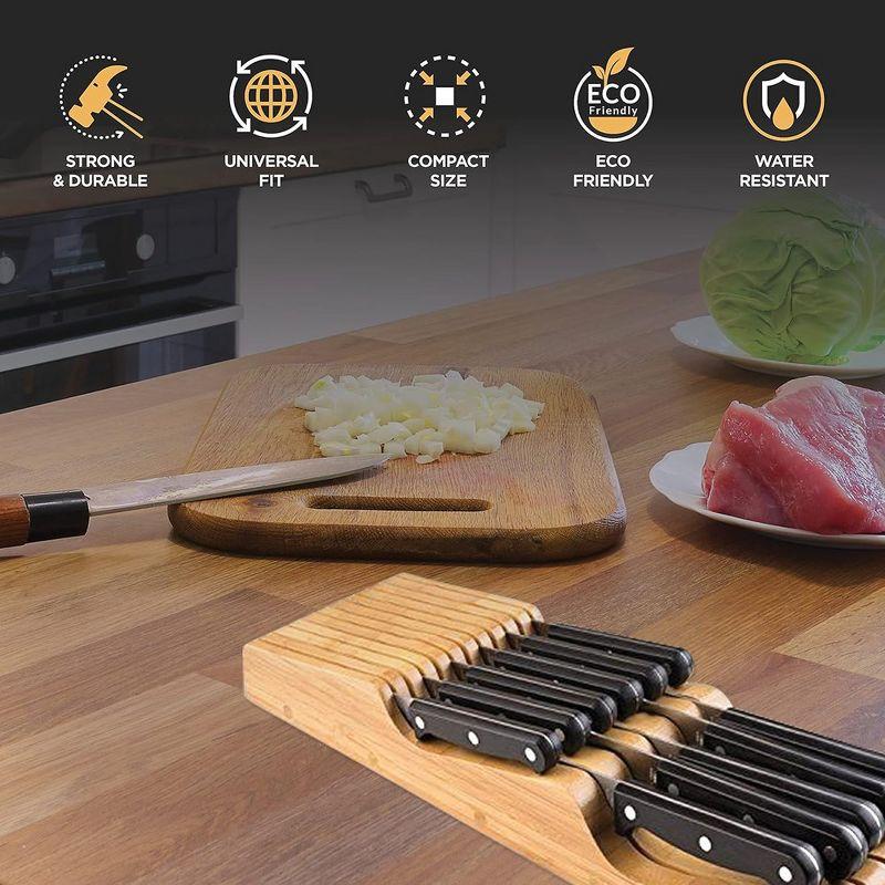 Bambusi Bambüsi 12 Slot Drawer Knife Block