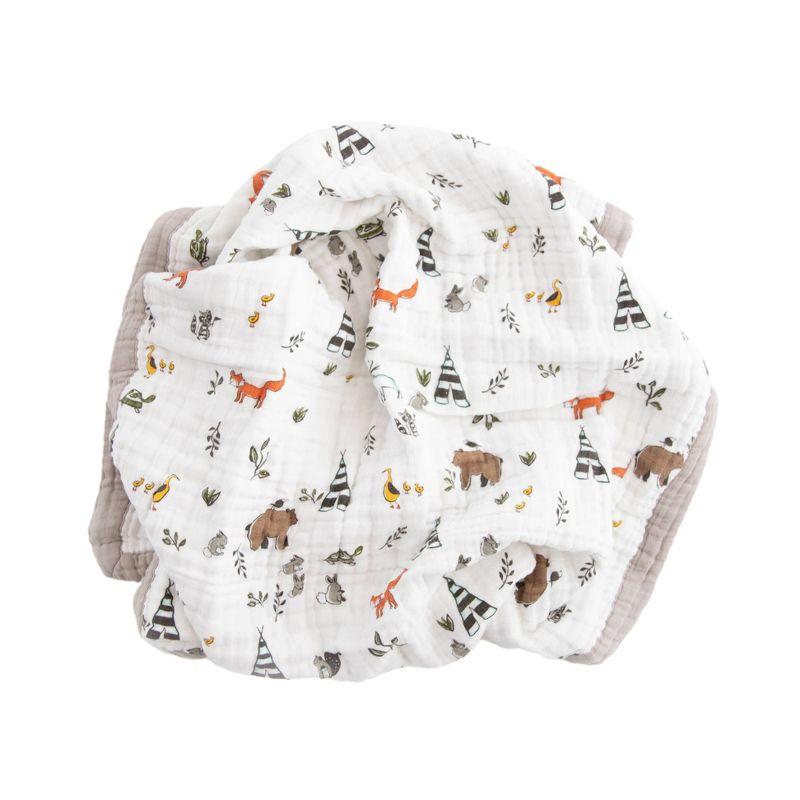 Little Unicorn Cotton Muslin Baby Receiving Quilt