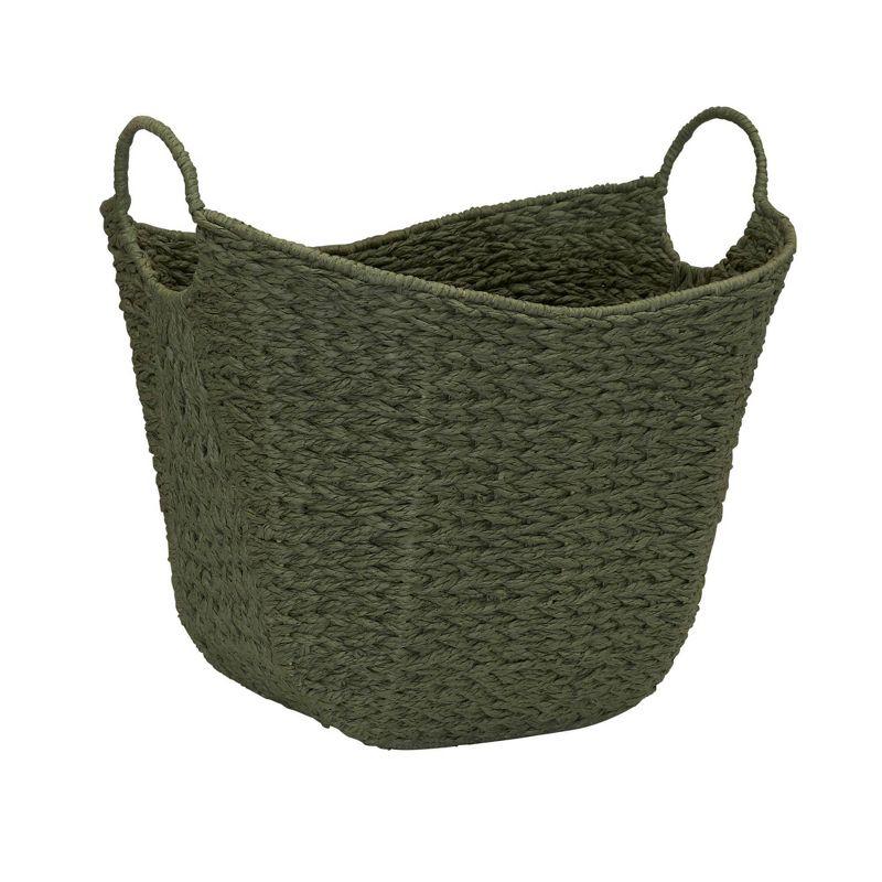 Rustic Wicker Basket With Handles