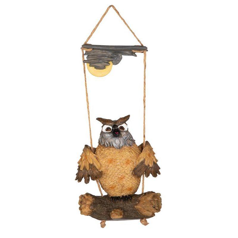 Howie The Hoot Owl Swinging Statue