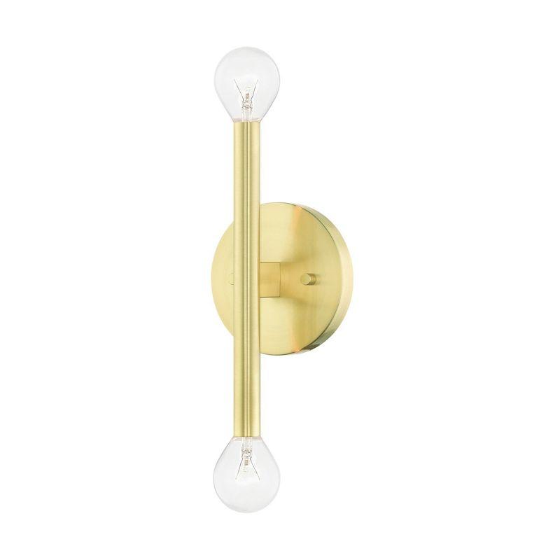 Livex Lighting Copenhagen 2 - Light Wall Light in  Satin Brass