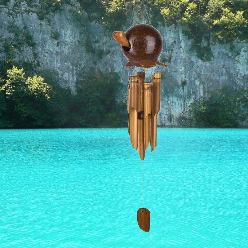 Gertyl Turtle Bamboo Wind Chime with Coconut Shell