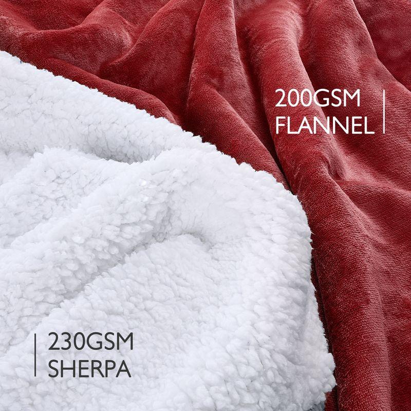Womens Oversized Flannel Blanket Hoodie Sweatshirt, Plush Fleece Lined Lounging Pullover, Christmas Gift for Women (Dark Red) - Catalonia