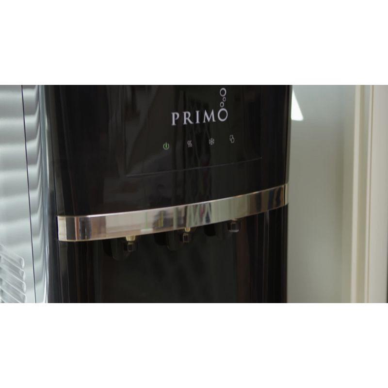 Primo Deluxe Bottom Loading Stainless Steel Electric Water Dispenser Black: Hot/Cold, 5 Gallon, Energy Star Certified