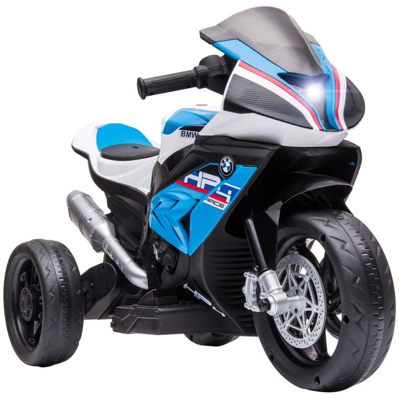 Aosom Licensed BMW HP4 Kids Electric Motorcycle Ride-On Toy 3-Wheels 6V Battery Powered Motorbike with Music for Girls Boy 18 - 60 Months, Blue