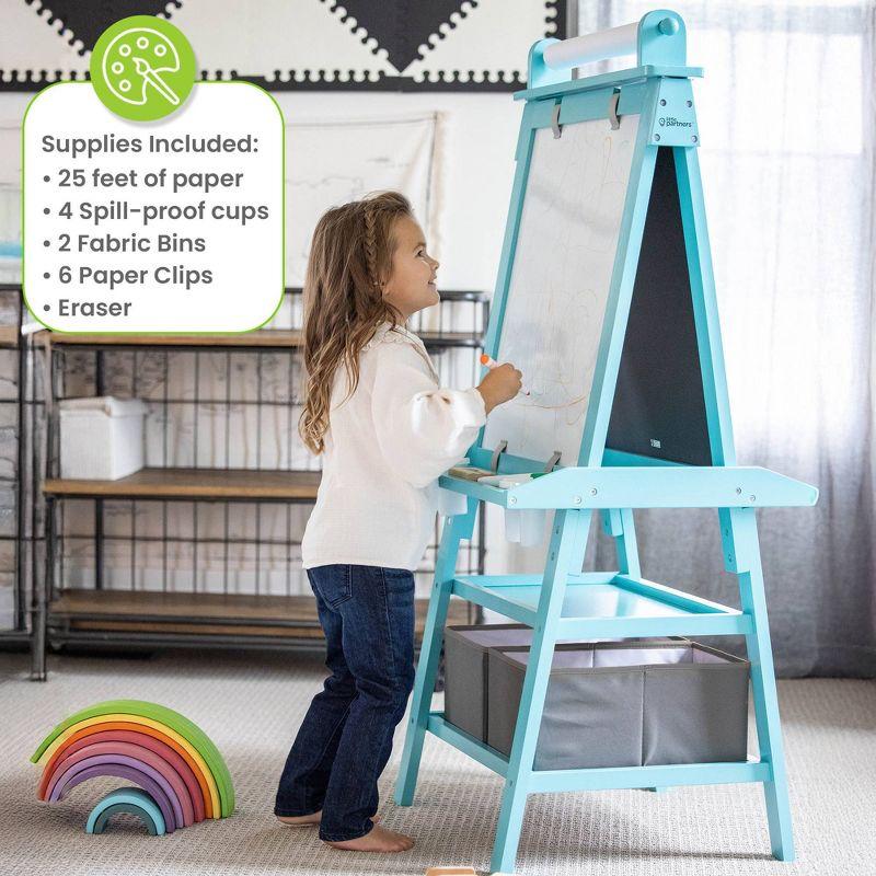 Little Partners Deluxe Art Magnetic Board Easel & Reviews | Wayfair