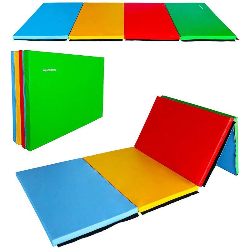 BalanceFrom Fitness BalanceFrom Fitness All Purpose Folding Gymnastics Gym Exercise Mat for Yoga, Aerobics, Pilates, and Martial Arts